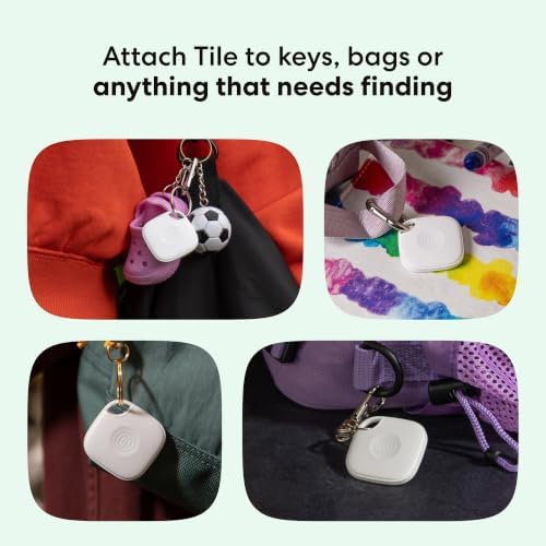 Life360 Tile - Bluetooth Tracker, Keys Finder and Item Locator for Keys, Bags and More. Phone Finder. Both iOS and Android Compatible. 1-Pack (White) - Image 2