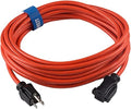 Clear Power 16 Gauge 3Prong Cords (16/3-3 Prong Grounded Plug, Orange, 25 ft) by ClearPower