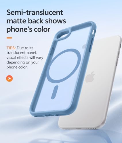 FNTCASE for iPhone SE Case 2022(3rd)/2020(2nd), iPhone 8/7 Case, Light Blue - Image 5