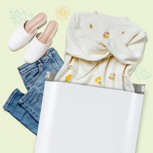Fuxury Large Poly Mailers 19x24" 600 Pcs,Shipping Bags for Clothes,White - Image 3