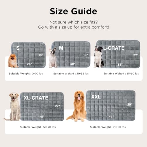 Bedsure ComfyFleece™ Washable Dog Crate Pad,Soft Extra Large Pet Mat,41" - Image 6