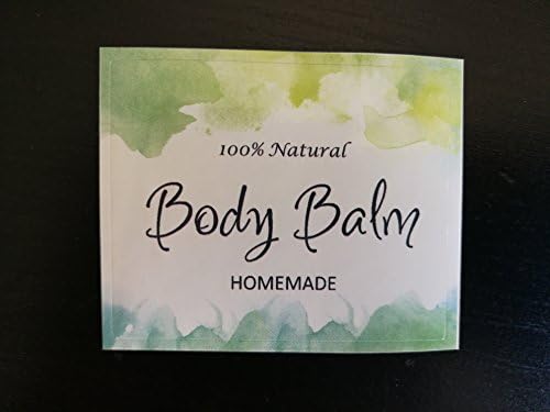Homemade Skincare Products Adhesive Labels Stickers for Lip Balm Handcream Candle Container Tubes 20pcs (Body Balm) - Image 2