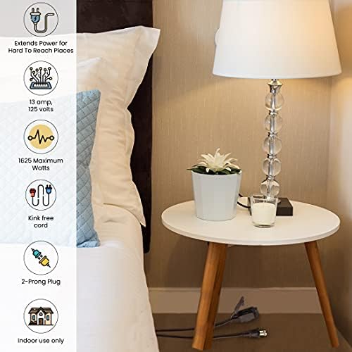 GoGreen Power (GG-24820) 16/2 20’ Household Extension Cord, 3 Outlets, Brown (Pack of 2) - Image 6