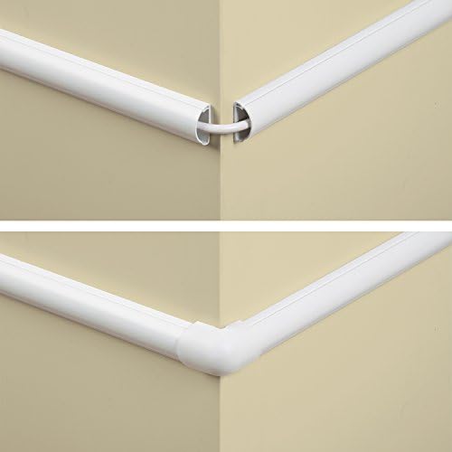 D-Line Medium Cable Raceway Accessory Pack, Join 1.18in x 0.59in Cord Cover Lengths, 10 Accessories Included, Hide Cords Around a Variety of Angles - White - Image 2