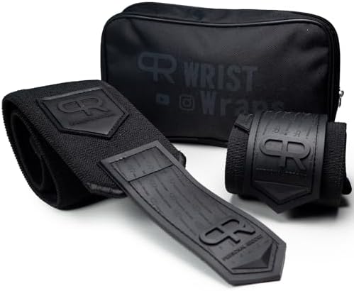 PR Personal Record Heavy Duty Premium Wrist Wraps, More Elasticity, Reinforced Stitching, Extra Wide Strap, Strong Thumb Loop, Larry Wheels Weightlifting Wraps - Image 3