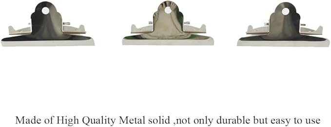 HAHIYO 3.94 Inches Metal Silver Clipboard Clips Butterfly-Shaped Clipboard - Image 3
