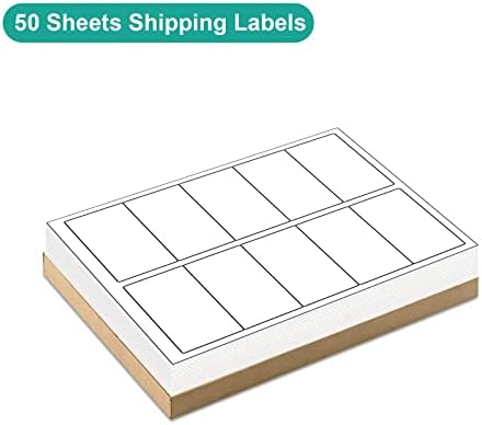MFLABEL 2000ct 2x4 Inch Shipping Labels - 8.5"x11" Sheets (200 Sheets) for Laser/Inkjet Printers | Matte White Adhesive FBA Labels, Address & Barcode Stickers for Packages, Envelopes & Organizing - Image 3
