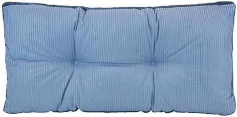 Klear Vu The Gripper Non-Slip Tufted Bench Cushion for Indoor Furniture, Assembled in USA, Entryway Storage, Bay Window, Corner Nook or Piano Seat, 30 Inches, Chenille Saphire - Image 3