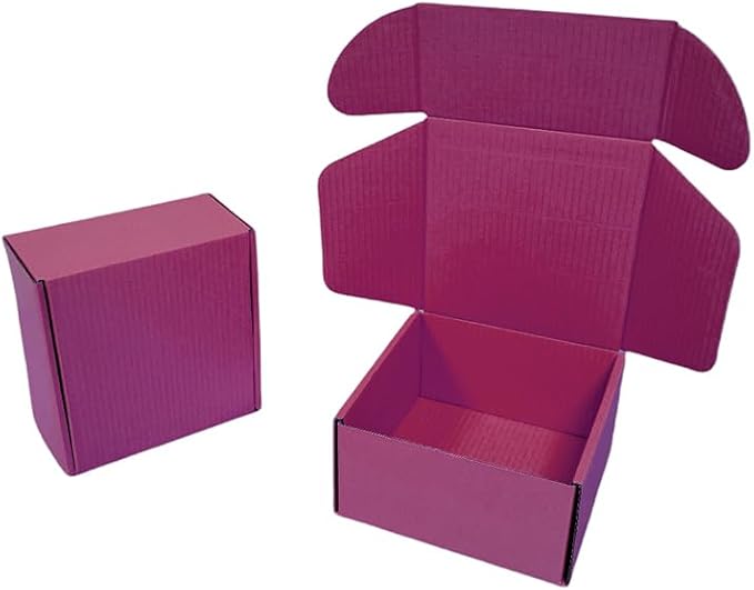 10 Pcs 9.8 x 9.8 x 4 inches Large Size Corrugated Cardboard Gift Boxes - Image 6