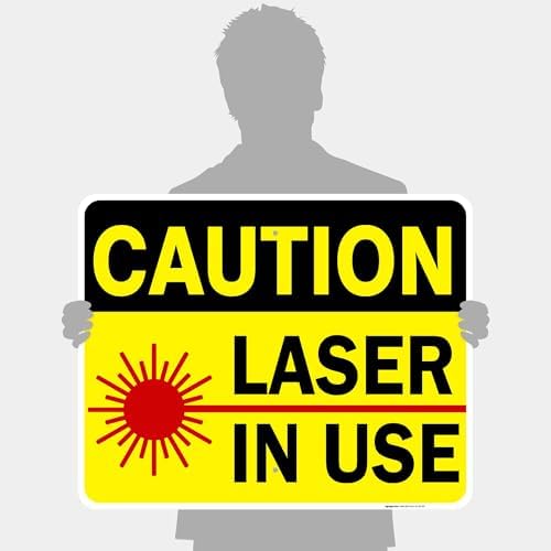 Laser in Use Sign, Caution Sign, - Image 4