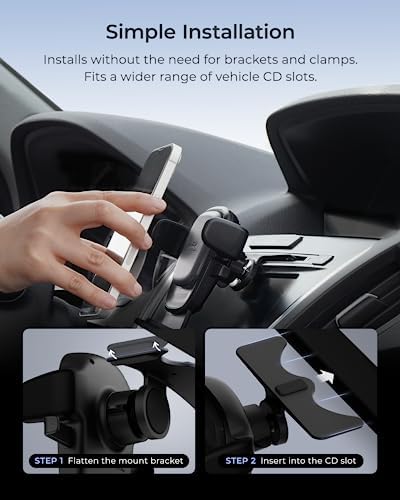 iOttie Easy One Touch Advanced CD Slot Car Mount for Smartphone iPhone 18 - Image 4