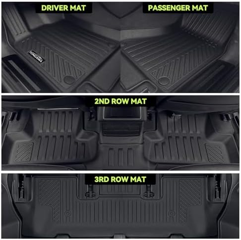 TPE Floor Mat Set for 2018-2024 Ford Expedition Max 7 Seats - Image 3