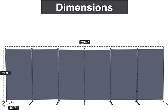JVVMNJLK Indoor Room Divider, Portable Office Divider Room Divider Wall Divider - Image 5