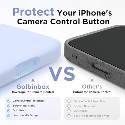 GolbinBox Magnetic for iPhone 17 Case, Silicone Cover, Cyan Purple - Image 5