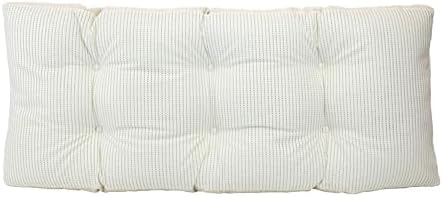 Klear Vu The Gripper Non-Slip Tufted Bench Cushion for Indoor Furniture, Assembled in USA, Entryway Storage, Bay Window, Corner Nook or Piano Seat, 33 Inches, Chenille Cream - Image 3