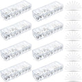 Tatuo Cord Organizer Box with Lid, Clear, 8 Pack by Tatuo