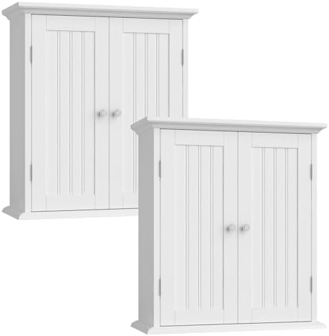 ChooChoo Bathroom Wall Cabinet Set of 2, Over The Toilet by ChooChoo