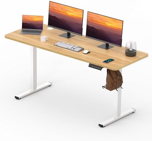 63''x 24'' Standing Desk Electric Adjustable for Home Office by FitStand