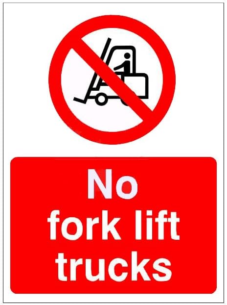 No Forklift Truck, Traffic & Parking Metal Sign - Danger, Warning, Notice, Safety - 8x12 Inch by Unknown