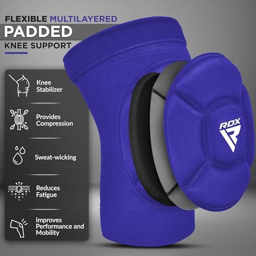 RDX Knee Pads for Work, Oeko TEX Certified, Anti-Slip Protective Thick Padded Foam Pad, Collision Avoidance Sleeves Pair, MMA Muay Thai Grappling Volleyball Football Wrestling Gardening. - Image 5
