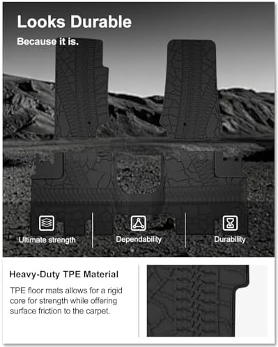 Kiwi Master Floor Mats for 2007-2013 Jeep Wrangler JK 4-Door - Image 5