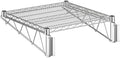 24" x 24" Wire Chrome Wall Mount Shelf, Commercial Fixed Wall Mount Rack, NSF, Metal Floating Shelving for Kitchen, Stock Rooms, Home and Hotel by Zedfire