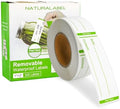 NATURALABEL 300 Removable Freezer Labels with Dispenser, 1" x 3" (Green) by NATURALABEL