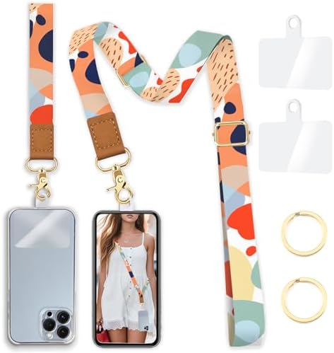 Yonlevres Phone Lanyard Crossbody Strap Wrist Neck Adjustable Women Art by Yonlevres