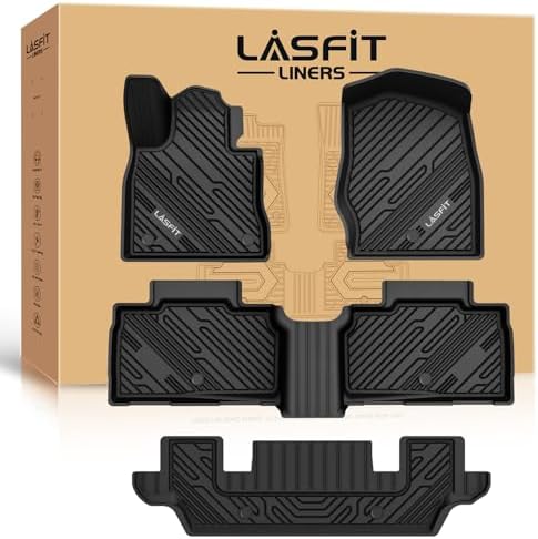 LASFIT Floor Mats for Ford Explorer 6 Seats with Second Row Center Console by LASFIT