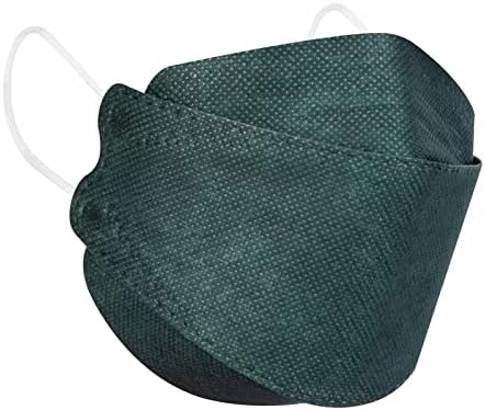 Borje KN95 Face Masks for Adults 50 Pack, 5-Ply Emerald Green Disposable Face Mask Against PM 2.5 Smoke & Dust, Filtration Efficiency 95% by Borje