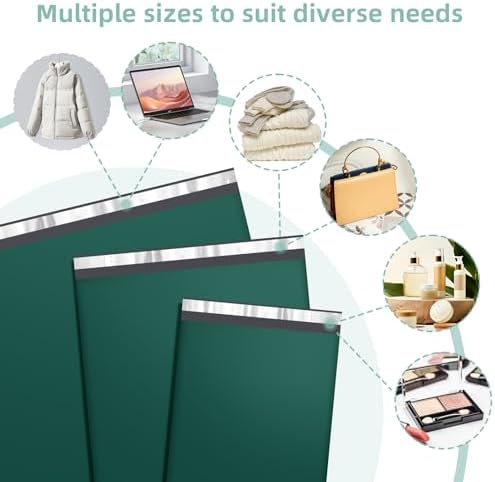 Famagic 30 Pack Green Poly Mailers Variety Pack, Bulk, 10x13&14.5x19&19x24 - Image 5