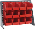 Quantum Storage Systems QBR-2721-230-12RD Ultra Bin Complete Bench Rack Package with 12 Ultra Bins, 27" x 8" x 21" , Red by QuantumStorageSystems