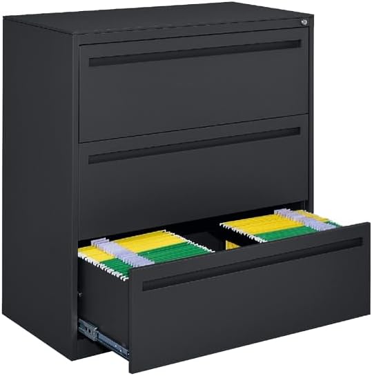 nbf signature series Ogden 3 Drawer Lateral File Cabinet by NBFSignatureSeries