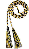 Tassel Depot Graduation Honor Cord - Black/Gold/White - Every School Color Available - Made In Usa by TasselDepot