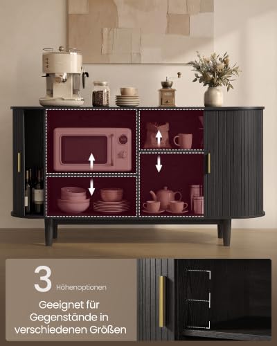VASAGLE Storage Cabinet, Sideboard with Adjustable Shelves - Image 4