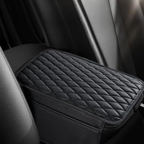Car Armrest Box Pad,Automobile Center Console Cover,Arm Rest Cover for Car,Universal Middle Console Cover with Storage Bags,for Most Cars, Trucks and Vans (Black) - Image 6