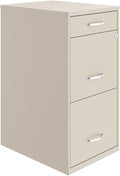 Scranton & Co 18" 3-Drawer Metal Filing Cabinet by Unknown
