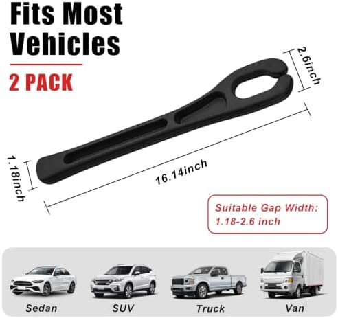 Car Seat Gap Filler Organizer 2 PCS Black Universal Seat Gap Plug Blocker Anti-Drop Console Catcher Phone Keys Storage for Car Truck SUV Auto Accessories Style3 - Image 2