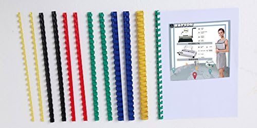 Rayson CR-8-100-Y Plastic Binding Combs 21-Ring, 5/16in, 40-Sheet(80gsm 20lb) Capacity, Yellow Comb Binding Ring, Max. Binding A4 Size Paper (8.3 x 11.7inches), Box of 100 - Image 2