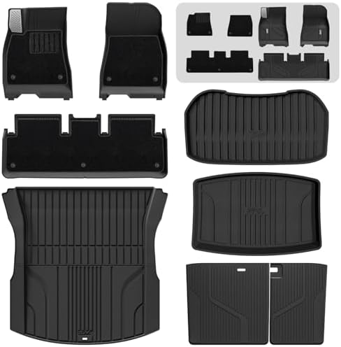 3W Tesla Model 3 Highland 2024 2025 2026 Floor Mats, Full Set with Carpets by 3W