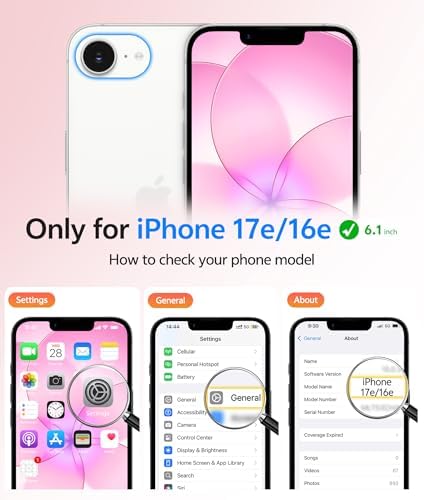 FNTCASE for iPhone 17e/ iPhone 16e Case, Fit for Magsafe, Screen Protector - Image 2