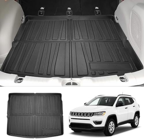 Cargo Liner for Jeep Compass 2017-2025 All Weather Trunk Mat for Compass Accessories Cargo Mat TPE Heavy Duty Anti-Slip by cartist