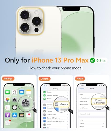 FNTCASE for iPhone 13 Pro Max Case, Fit for Magsafe, Full Camera Protection - Image 2