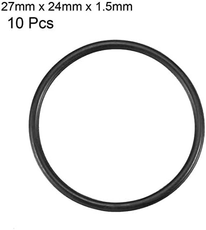 uxcell Nitrile Rubber O-Rings 27mm OD 24mm ID 1.5mm Width Pack of 10 - Image 2