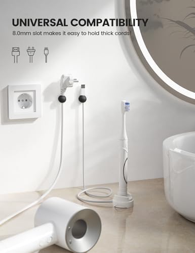 Lamicall 8 Pack Magnetic Cord Organizer, Mini-Soft Silicone Clips - Image 6
