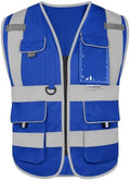 HYCOPROT High Visibility Safety Vest Hi Vis Reflective Construction Vests with Pockets for Men Women,Meets ANSI/ISEA Standard by HYCOPROT