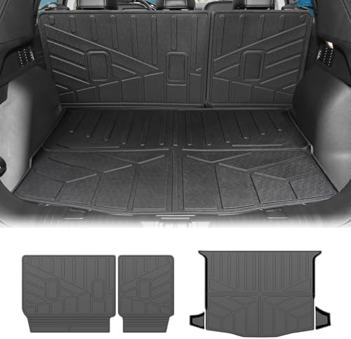 Cargo Liners for 2020-2025 Ford Escape Trunk Mat with Seat Back Cover Accessories, All Weather Rear Cargo Mat Backrest Protector for 2020 2021 2022 2023 2024 2025 Escape by Qyebbk