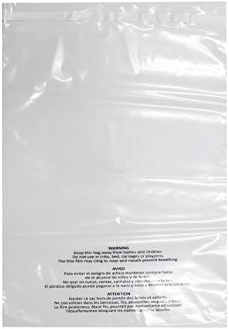 Belinlen 300 Count 8x10 Inch Self Seal Clear Poly Bags by Huvai