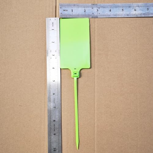 Plastic Seals Shipping Tags Logistics Use Big Sign Tie Large Label Tie, 255mm Total Length, Package of 100pcs (Fluorescent Green) - Image 3