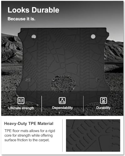 Kiwi Master Cargo Mat for 2015-2018 Jeep Wrangler JK with Center subwoofer - Image 5